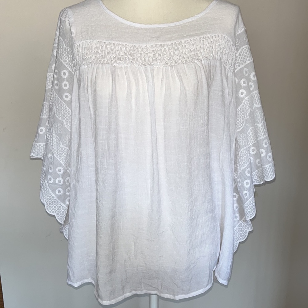 BY Design Womens shirt white medium